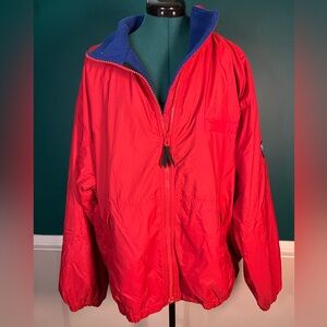 Vintage GAP red jacket with Blue Fleece lining